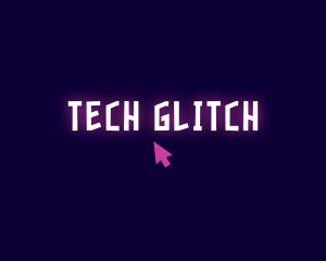 Neon Tech Click logo design