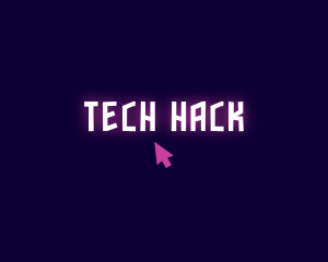 Neon Tech Click logo design