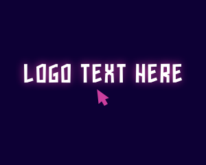 Light - Neon Tech Click logo design