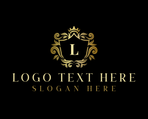 Luxury - Shield Crown Royalty logo design