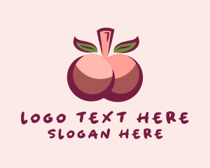 Erotic - Sexy Cherry Breast logo design