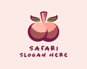 Adult - Sexy Cherry Breast logo design
