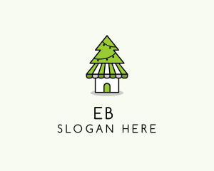Pine Tree - Christmas Souvenir Shop logo design