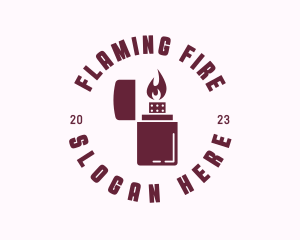 Flaming - Lighter Fire Flame logo design