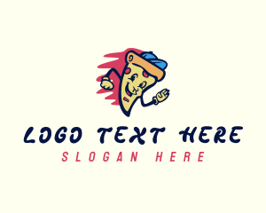 Character - Pizza Food Delivery logo design