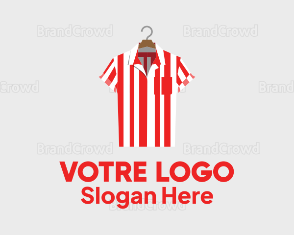 Striped Polo Shirt Logo