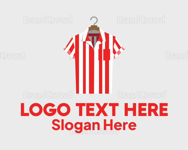 Striped Polo Shirt Logo