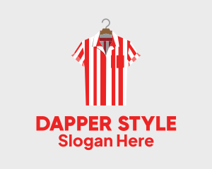 Dapper - Striped Polo Shirt logo design