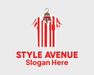 Fashionable - Striped Polo Shirt logo design