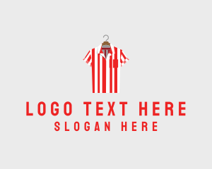 Menswear - Striped Polo Shirt logo design