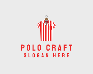 Polo - Striped Polo Shirt logo design