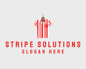 Striped Polo Shirt logo design