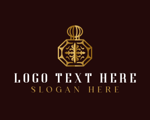 Deluxe - Luxury Perfume Bottle logo design