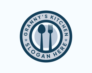 Restaurant Kitchen Utensils logo design