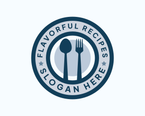 Cookbook - Restaurant Kitchen Utensils logo design