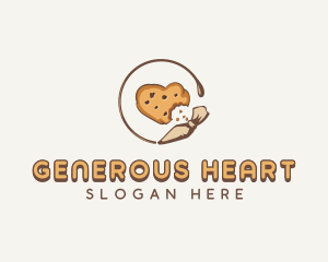 Heart Cookies Bakery logo design