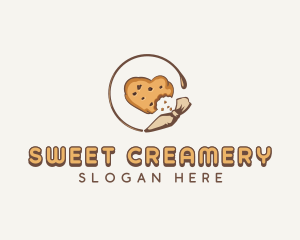 Heart Cookies Bakery logo design