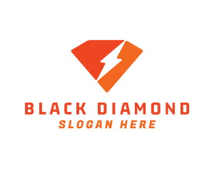 Diamond Electric Bolt logo design