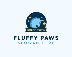 Fluffy - Cloud Unicorn Toy logo design