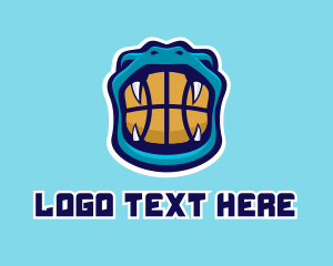 Basketball Team - Snake Basketball Mascot logo design