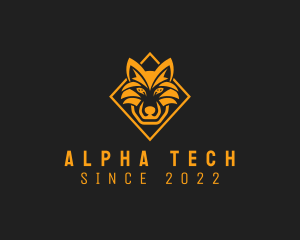 Alpha - Fierce Diamond  Wolf logo design