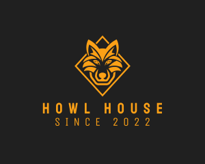 Howl - Fierce Diamond  Wolf logo design