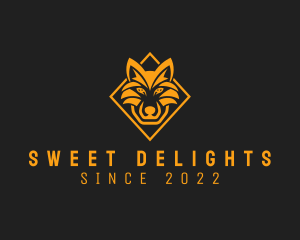 Online Game - Fierce Diamond  Wolf logo design