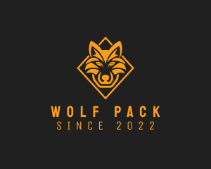 Fierce Diamond  Wolf  logo design