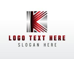 Social Media - Music Entertainment Media Letter K logo design