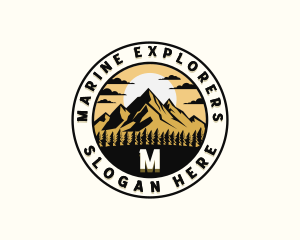 Mountain Climbing Exploration logo design