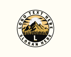 Mountain Climbing Exploration Logo