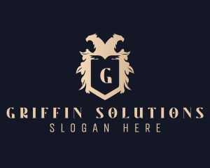 Premium Griffin Shield logo design