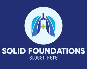 Blue - Blue Breathing Lungs logo design