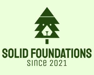 Christmas - Green Pine Tree logo design