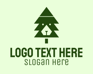 Green Pine Tree  Logo