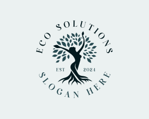 Environmental - Environmental Woman Tree logo design