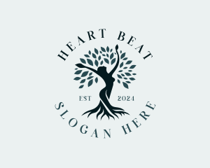 Environmental Woman Tree logo design