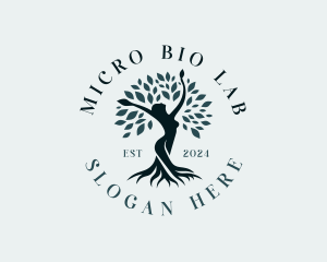 Environmental Woman Tree logo design