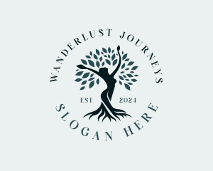 Life Coach - Environmental Woman Tree logo design