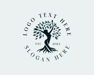 Environmental Woman Tree Logo