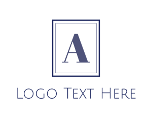 Original - Blue A Monogram logo design