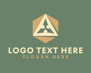 Merchandise - Generic Hexagon Triangle Arrow logo design