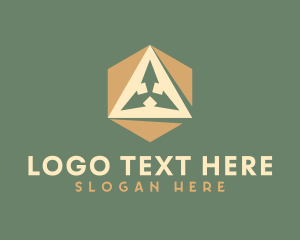 Triangle - Generic Hexagon Triangle Arrow logo design