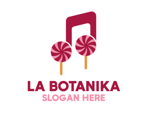 Lollipop Musical Note Logo