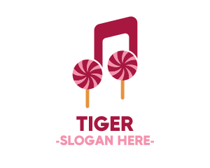 Festival - Lollipop Musical Note logo design