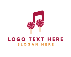 Note - Lollipop Musical Note logo design