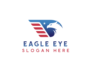 Political Patriot Eagle logo design