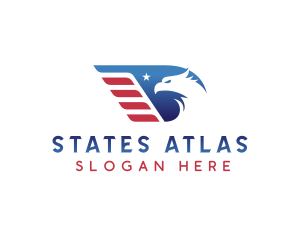 Political Patriot Eagle logo design