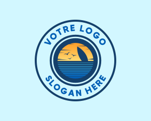 Sea Surfing Summer Logo