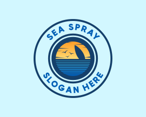 Sea Surfing Summer logo design